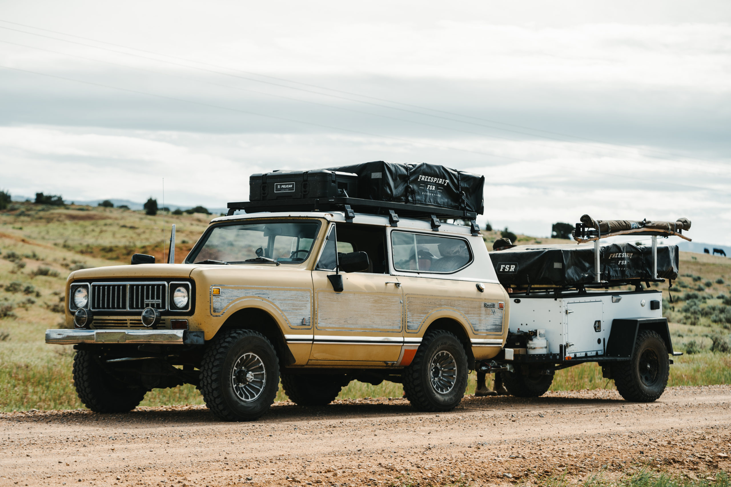 Scout II with trailer