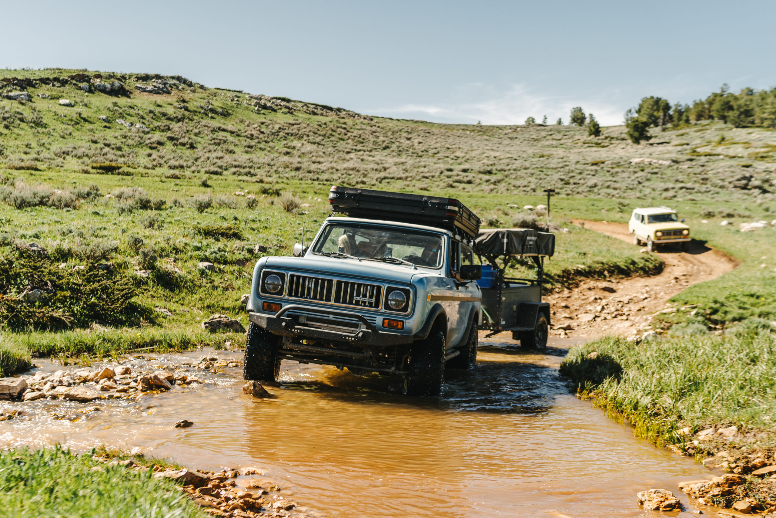 Scout II crossing creek