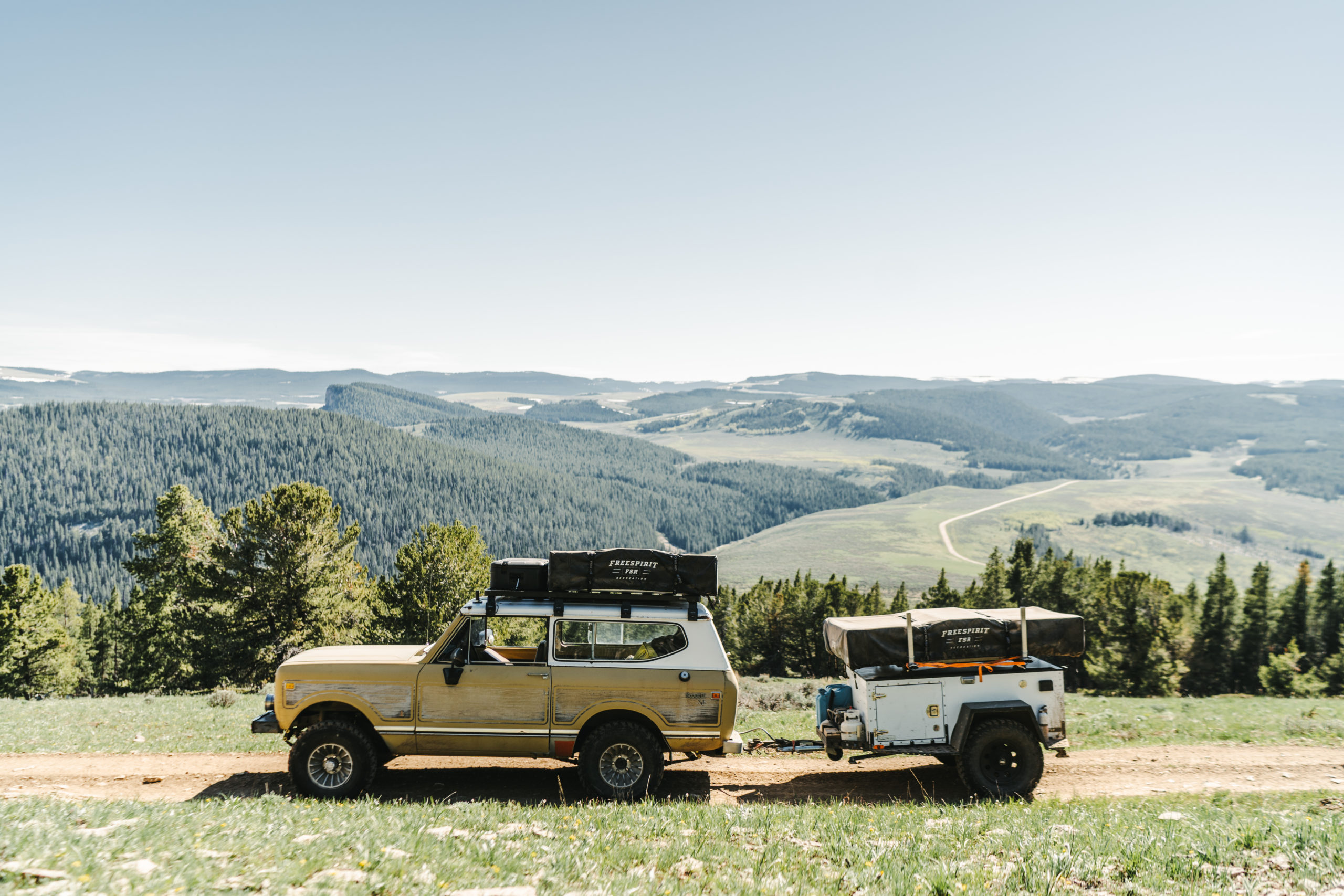 Scout II on Wyoming mountain ridge