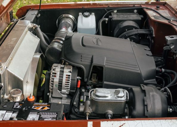 Scout II engine bay