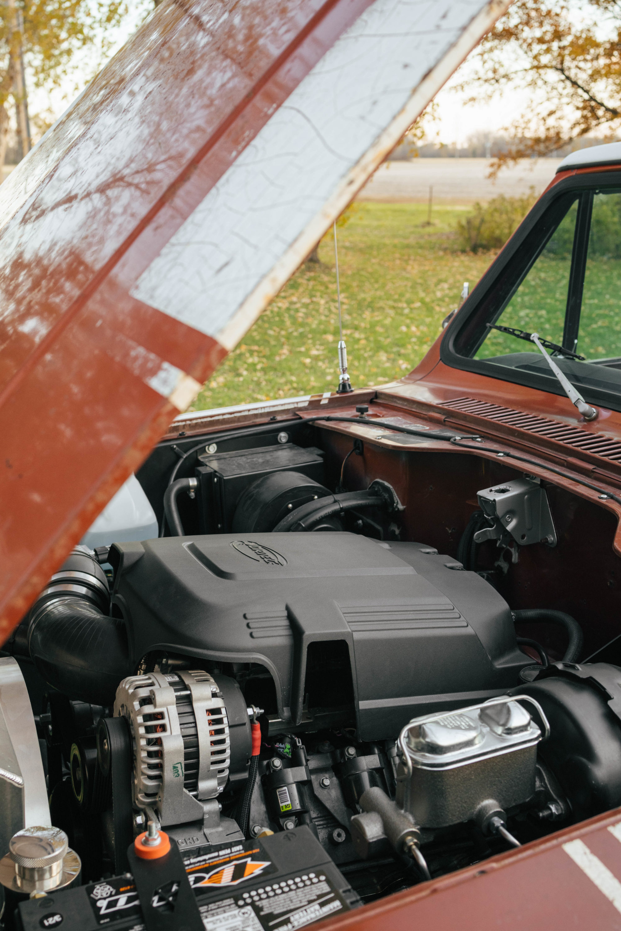 Scout II engine bay