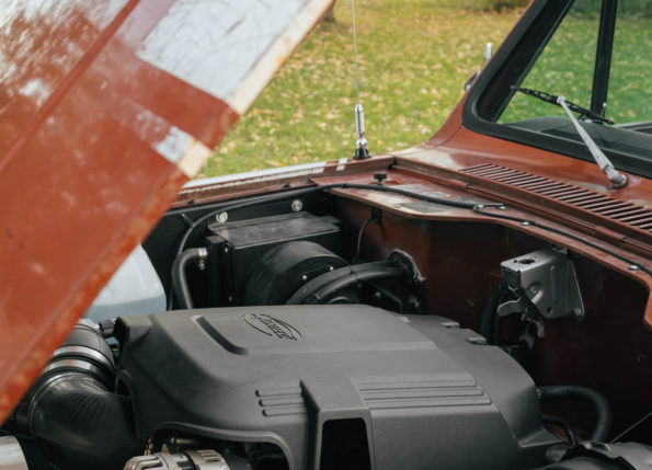 Scout II engine bay