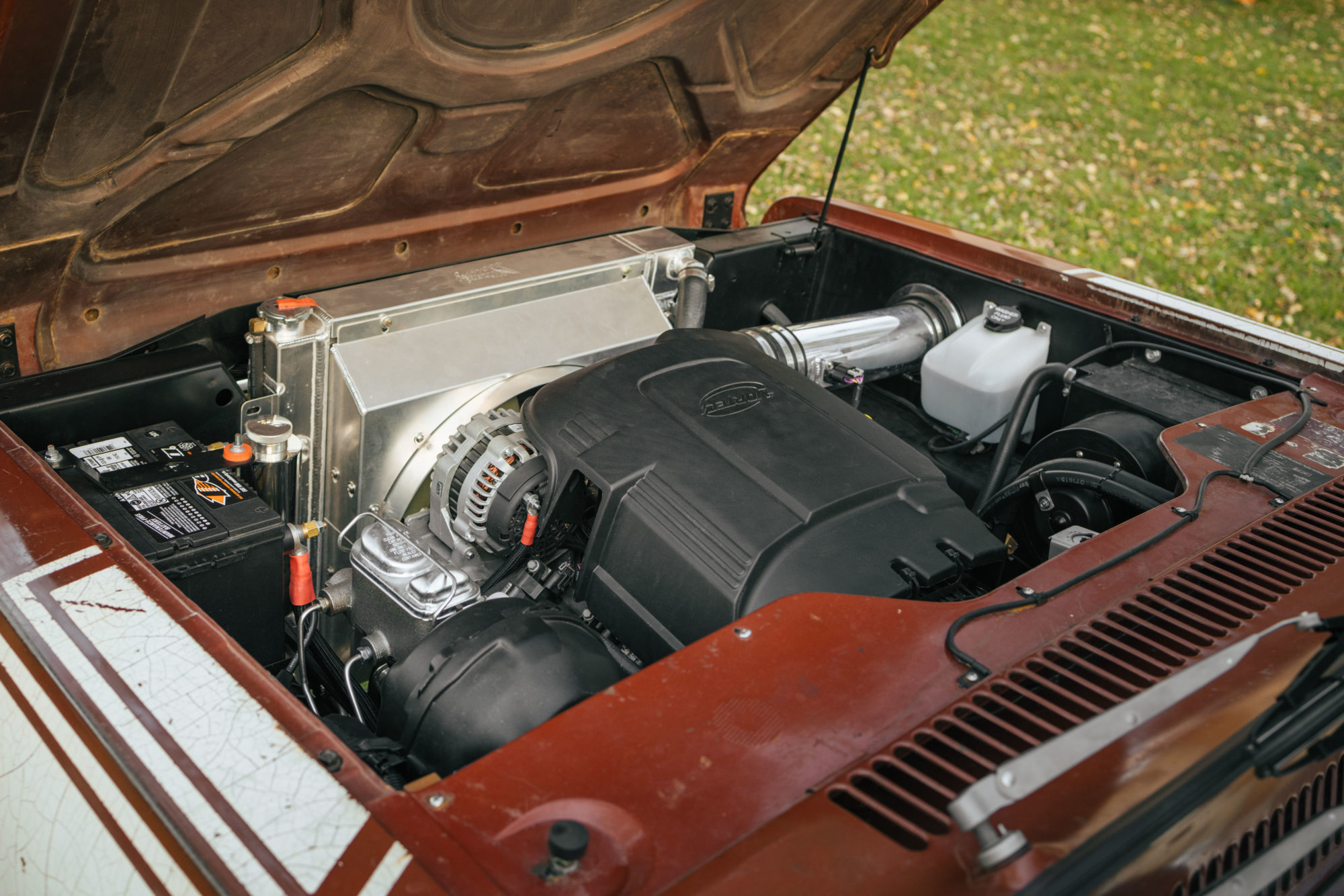 Scout II engine bay