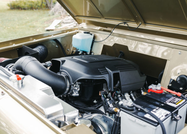 Scout 800 engine bay