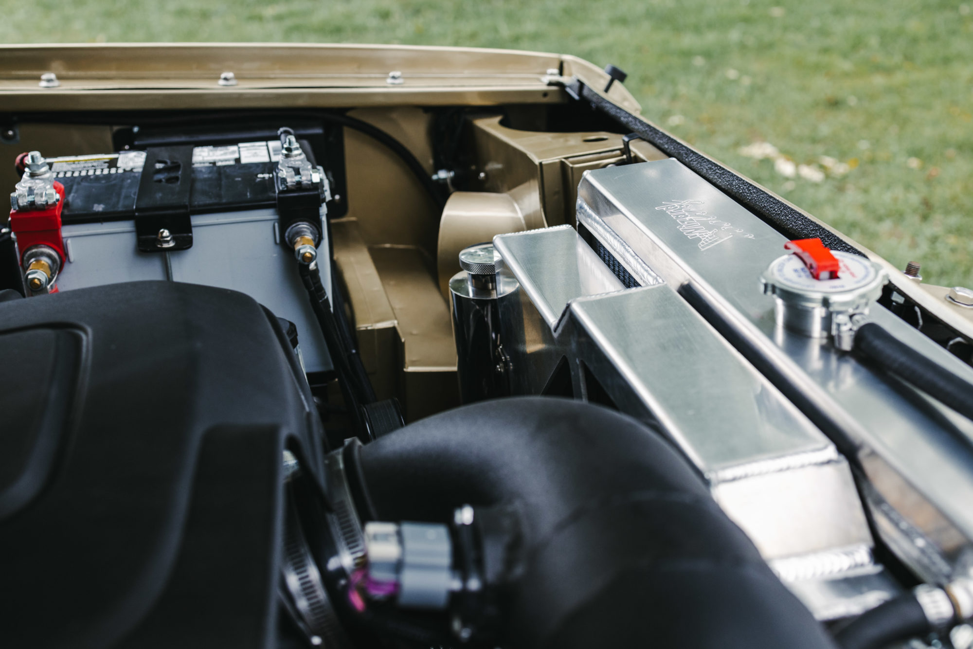 Scout 800 engine bay