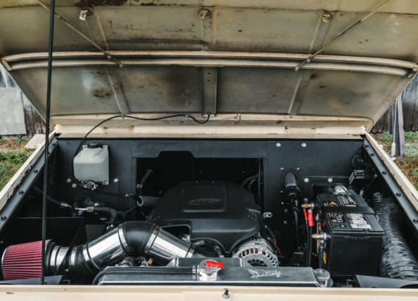 Scout 800 engine bay